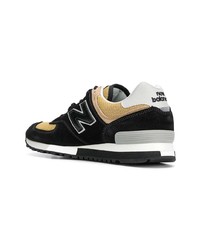 schwarze Wildleder niedrige Sneakers von New Balance