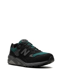 schwarze Wildleder niedrige Sneakers von New Balance