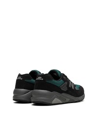 schwarze Wildleder niedrige Sneakers von New Balance