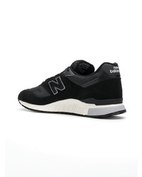 schwarze Wildleder niedrige Sneakers von New Balance