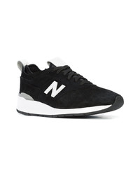 schwarze Wildleder niedrige Sneakers von New Balance