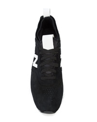 schwarze Wildleder niedrige Sneakers von New Balance