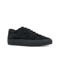 schwarze Wildleder niedrige Sneakers von Common Projects