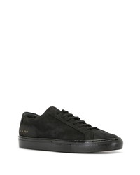 schwarze Wildleder niedrige Sneakers von Common Projects