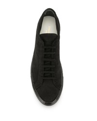 schwarze Wildleder niedrige Sneakers von Common Projects