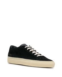 schwarze Wildleder niedrige Sneakers von Common Projects