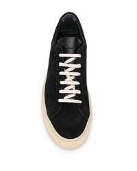 schwarze Wildleder niedrige Sneakers von Common Projects