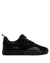 schwarze Wildleder niedrige Sneakers von adidas