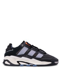 schwarze Wildleder niedrige Sneakers von adidas