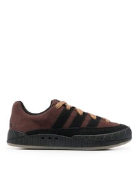 schwarze Wildleder niedrige Sneakers von adidas