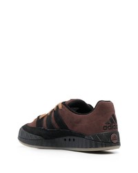 schwarze Wildleder niedrige Sneakers von adidas