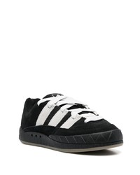 schwarze Wildleder niedrige Sneakers von adidas