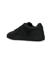 schwarze Wildleder niedrige Sneakers von Billionaire