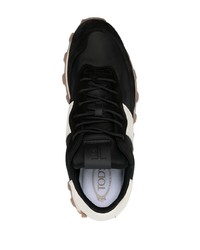 schwarze Wildleder niedrige Sneakers von Tod's