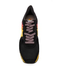 schwarze Wildleder niedrige Sneakers von atlantic stars