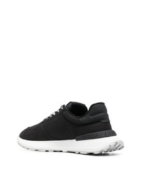 schwarze Wildleder niedrige Sneakers von Philippe Model Paris