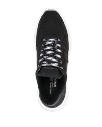 schwarze Wildleder niedrige Sneakers von Philippe Model Paris