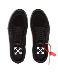 schwarze Wildleder niedrige Sneakers von Off-White