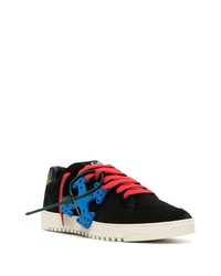 schwarze Wildleder niedrige Sneakers von Off-White