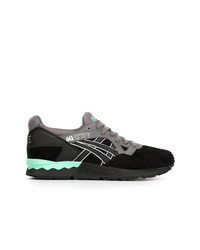 schwarze Wildleder niedrige Sneakers von Asics