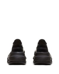 schwarze Wildleder niedrige Sneakers von Balmain