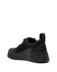 schwarze Wildleder niedrige Sneakers von Boris Bidjan Saberi