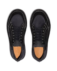schwarze Wildleder niedrige Sneakers von Jacquemus