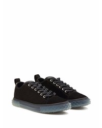 schwarze Wildleder niedrige Sneakers von Giuseppe Zanotti