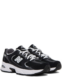 schwarze Wildleder niedrige Sneakers von New Balance