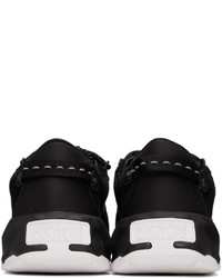 schwarze Wildleder niedrige Sneakers von VERSACE JEANS COUTURE