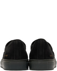 schwarze Wildleder niedrige Sneakers von Common Projects