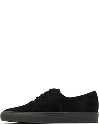 schwarze Wildleder niedrige Sneakers von Common Projects