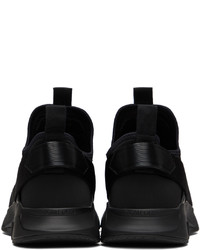 schwarze Wildleder niedrige Sneakers von Tom Ford