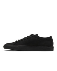 schwarze Wildleder niedrige Sneakers von Common Projects