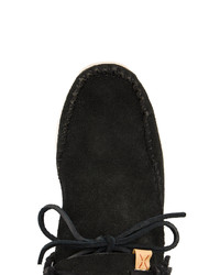 schwarze Wildleder niedrige Sneakers von VISVIM