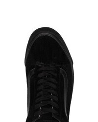 schwarze Wildleder niedrige Sneakers von Vans