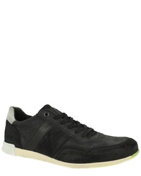 schwarze Wildleder niedrige Sneakers von Bullboxer