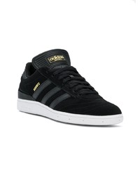 schwarze Wildleder niedrige Sneakers von adidas