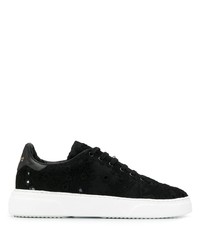 schwarze Wildleder niedrige Sneakers von By Walid