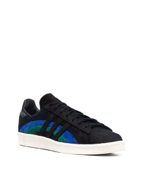 schwarze Wildleder niedrige Sneakers von adidas