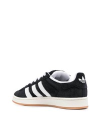 schwarze Wildleder niedrige Sneakers von adidas