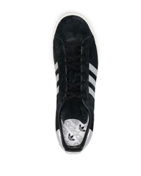 schwarze Wildleder niedrige Sneakers von adidas