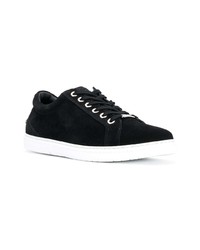 schwarze Wildleder niedrige Sneakers von Jimmy Choo