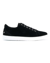 schwarze Wildleder niedrige Sneakers von Jimmy Choo