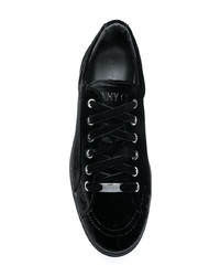 schwarze Wildleder niedrige Sneakers von Jimmy Choo