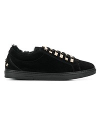 schwarze Wildleder niedrige Sneakers von Jimmy Choo