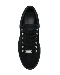 schwarze Wildleder niedrige Sneakers von Jimmy Choo