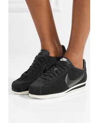 schwarze Wildleder niedrige Sneakers von Nike