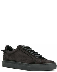 schwarze Wildleder niedrige Sneakers von Givenchy