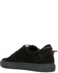 schwarze Wildleder niedrige Sneakers von Givenchy